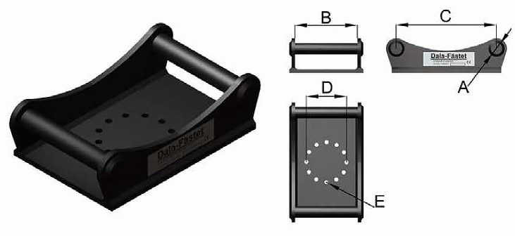 Bauteile Adapter Dala-Fastet